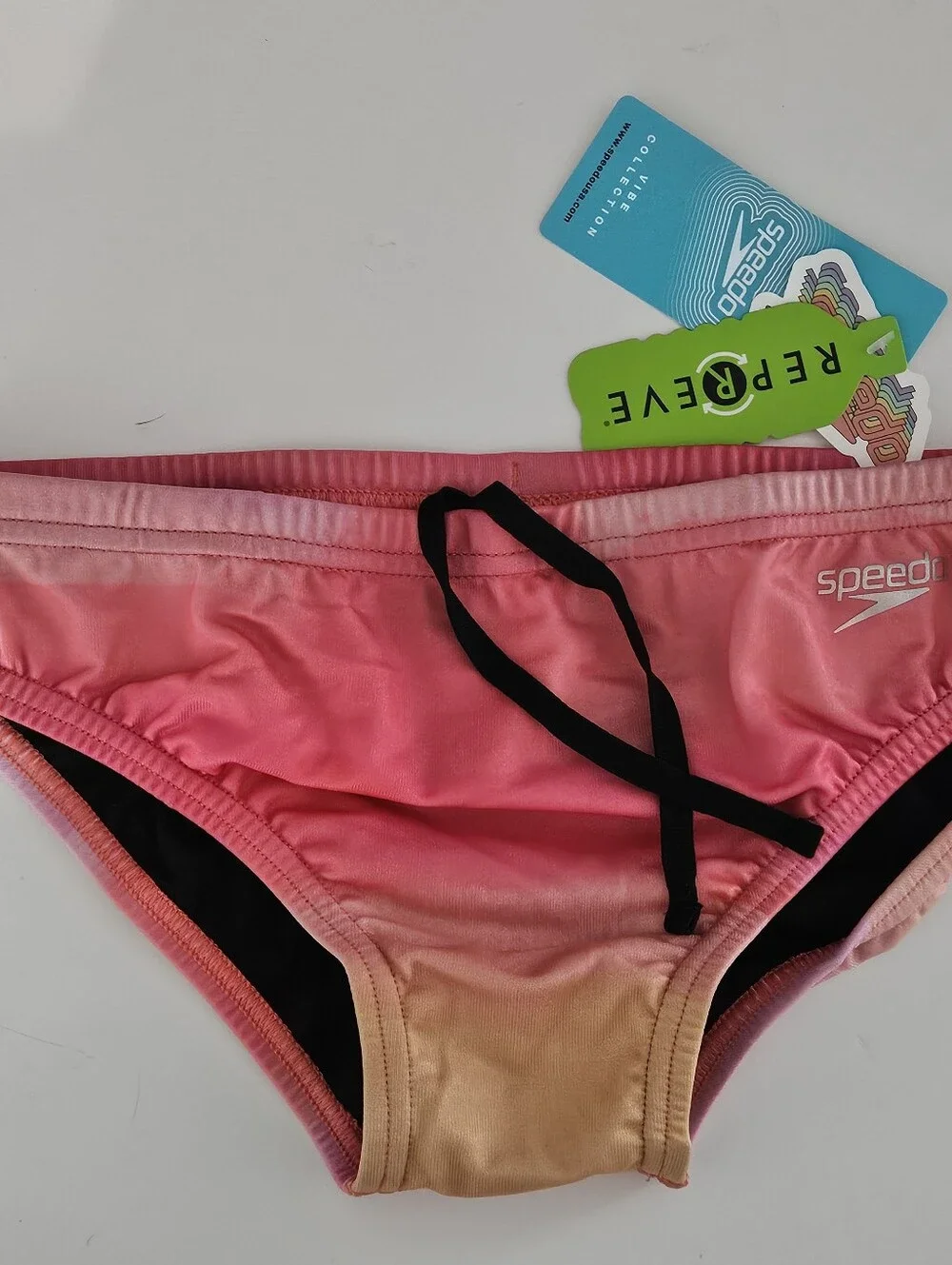 Speedo Eco Endurance Size 28 Boys Mens Swim Trunks with Elastic Drawstring Waist